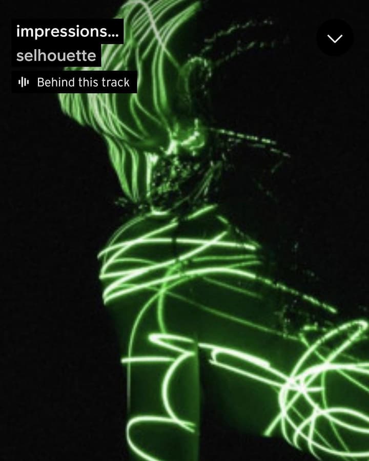 green laser silhouette